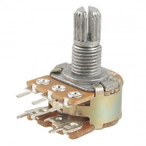 B500K Linear Dual Potentiometer Pots 8mm Knurled Shaft 