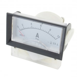 85L17 AC 0-10A 70mmx40mm Rectangular Analog Ampere Panel Meter Ammeter
