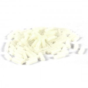 120 Pcs 2.5mm x 4mm x 13mm White LED Spacer Supports Cylindrical for PCB Board