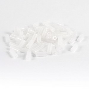 PCB Board White Cylinder Nylon Spacer Support 2.8mm x 4mm x 10mm 100 Pcs