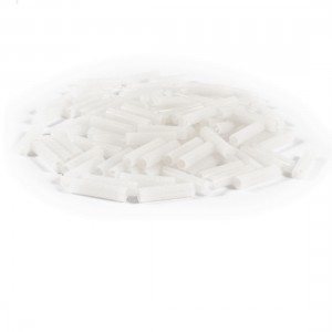 100 Pieces White Cylindrical Nylon 66 LED PCB Board Spacer Support 5mm x 20mm