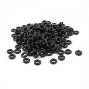 248 Pcs 3mm x 7mm x 2mm Black Rubber O Shape Rings Oil Seal Gaskets Washer