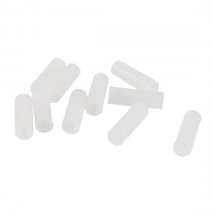 PCB Board White Cylinder Nylon Spacer Support 2.8mm x 4mm x 13mm 10 Pcs