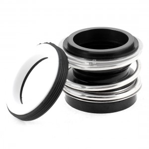 25mm Internal Diameter Tube Sealing Rubber Bellows Mechanical Seal Black