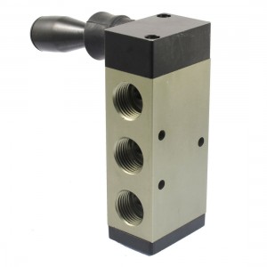 1/2"PT Air Inlet Five Way Two Position Manual Hand Pull Valve 4H410-15