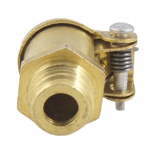 Spring Type Cap 7/25" Male Thread Metal Lubricator Oil Cup