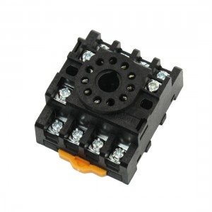 Replacement PF113A 11 Screw Terminals DIN Rail Relay Base Socket for JTX-3C