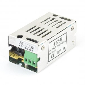 AC 110/220V DC 12V 1A 12W Switch Power Supply Driver for LED Strip Light CCTV