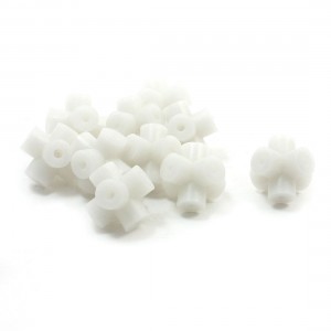 6-Way White Plastic Motor Coupler Connector 10 PCS for RC Model
