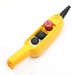 Latching Red Emergency Stop Momentary Up Down Hoist Button Switch 220-250VAC 10A