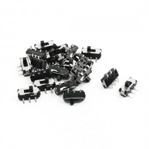 20 x 3-Position 6 Pins DPDT Panel PCB Mount Mini SMD SMT Slide Switch 9x7x5.5mm