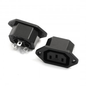 2Pcs AC 250V 10A Screw Type IEC 320 C13 Female Outlet Power Socket Adapter