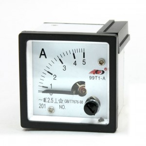 AC 0-5A Class 2.5 Square Panel Analog Meter Ammeter 99T1