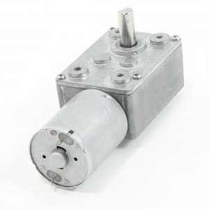DC 12V 15RPM 6mm Shaft High Torque Turbine Worm Geared Motor