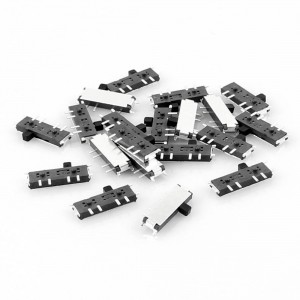 20 Pcs On/Off/On 8 Pin 2P2T DPDT Mini SMD SMT Slide Switch 10mm x 3mm