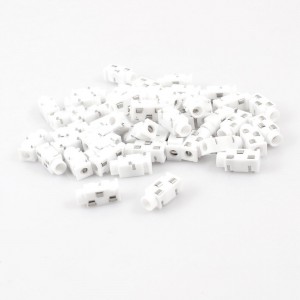 50 Pcs 3-Pin 3.5mm Female Headphone Stereo Socket Connector White