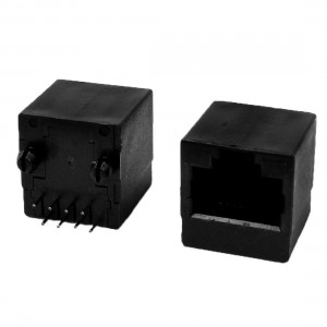 39Pcs Plastic Shell 8P8C RJ45 Network Jacks Female Connectors 15 x 15 x 15mm