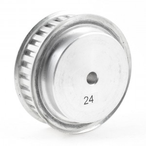 Silver Tone Aluminum Alloy L Type 30 Teeth 10mm Pilot Bore Timing Pulley