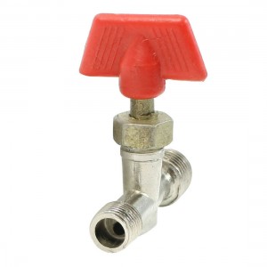 M/M 12mm to 10mm Male Thread Air Compressor Inline Manual Valve
