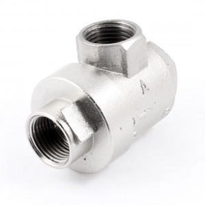 Pneumatic 2 Way 18.5mm Outlet Air Quick Exhaust Valve Silver Tone