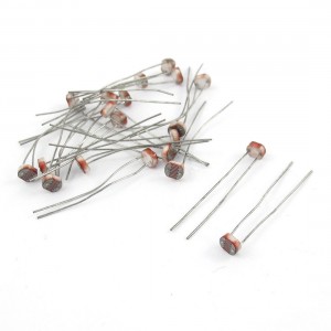 20 Pcs 50-100K ohm Photoresistor Photo Resistors Light-Dependent Resistance