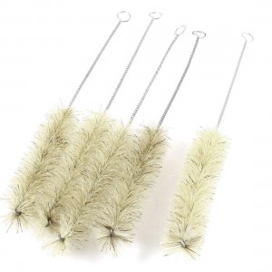 5PCS 8.8" Laboratory Nylon Bristles Test Tube Bottle Cleaning Brush
