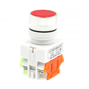 AC 660V 10A 1NO 1NC DPST 4 Terminal Latching Pushbutton Switch Y090-11BN