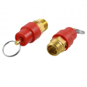 13mm Thread Dia 0.8MPa Metal Air Compressor Pressure Relief Valve Pair