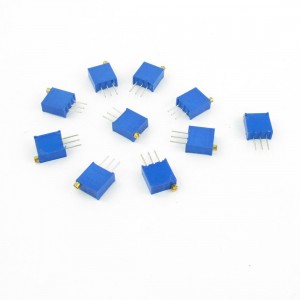 3296W-1-202 500V 0.5W 2K Ohm Cermet Trim Potentiometer 25 Turn 10 Pcs