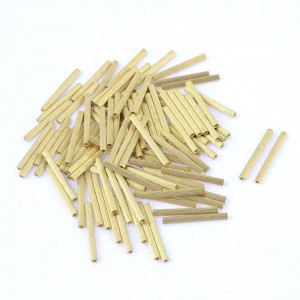 M2x30mm Cylinder Female Threaded Brass Standoff Spacer Pillars 100 Pcs