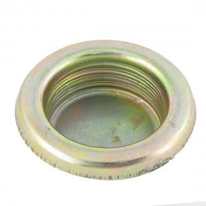 Gold Tone Metal 1.6" Diameter Round Oil Drum Cover Lid