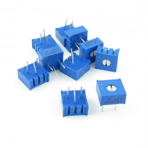 3386P-1-101 100 Ohm Through Hole DIP Single Turn Trimmer Potentiometers 10 Pcs