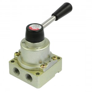 Pneumatic Air Flow Control Ball End Hand Lever Valve 1.0MPa 1/4 PT VH200-02