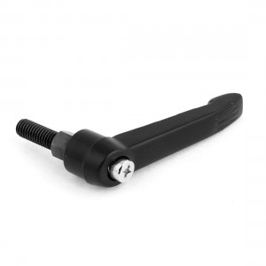 Black Metal 6mm Threaded Machinery Plastic Adjustable Handle