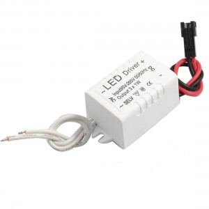 AC 110-220V DC 6-12V 300mA External Power Supply Driver for 3x1W LED Light
