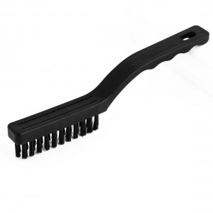 Long Handgrip Three Rows Anti Static Brush Cleaning Tool Black