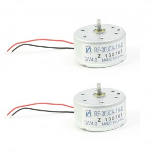 2 Pcs RF300CA-11440 DC 4V 4300RPM Micro Motor Wire for DVD CD