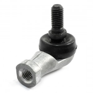 SQ-M8 Metal Rubber Male Thread Dia 8mm L-Shape  Ball Rod End Bearing