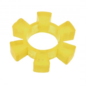 Yellow Polyurethane PU 90mm Dia Coupling Buffer Coupler Damper