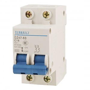 Rectangular 2 Poles ON/OFF Switch Mini Circuit Breaker