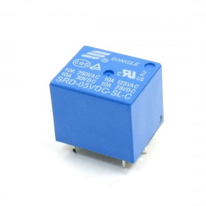 SRD-05VDC-SL-C DC 5V Coil Voltage SPDT PCB Miniature Power Relay Blue