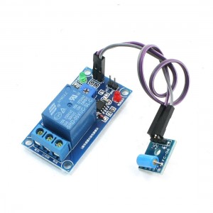 Indicator Light NC 1 Channel Shock Sensor Switch Relay Module DC 5V