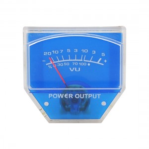 500uA 700 Ohm Blue Analog Electronic VU Meter 48mm x 45mm