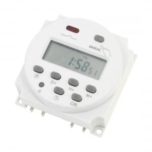 Panel Mount AC/DC 12V Digital LCD Power Programmable Timer Switch Relay