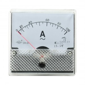 DH-80 Fine Tuning Analog AC 0-100A Current Panel Meter Gauge