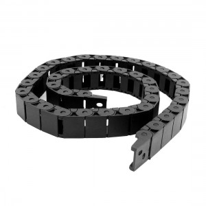 Plastic Open 15mm x 20mm Wire Carrier Drag Chain Nested Black 103cm