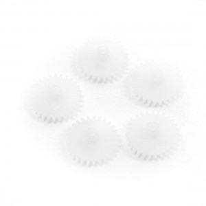 5 Pcs White Plastic Gear for 3.5 Channel RC Helicopter Shaft Universal