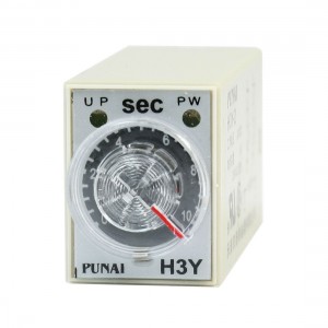 H3Y-2 8 Pins 24VDC 0-10 Seconds DPDT Time Delay Relay