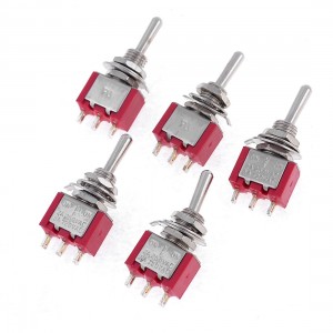 AC 250V 2A 120V 5A SPDT 3 Pin On/On 2 Position Miniature Toggle Switch