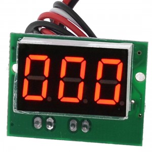 C20D 3-Digit LED Red Display Panel Digital Ammeter DC0-1000mA Green